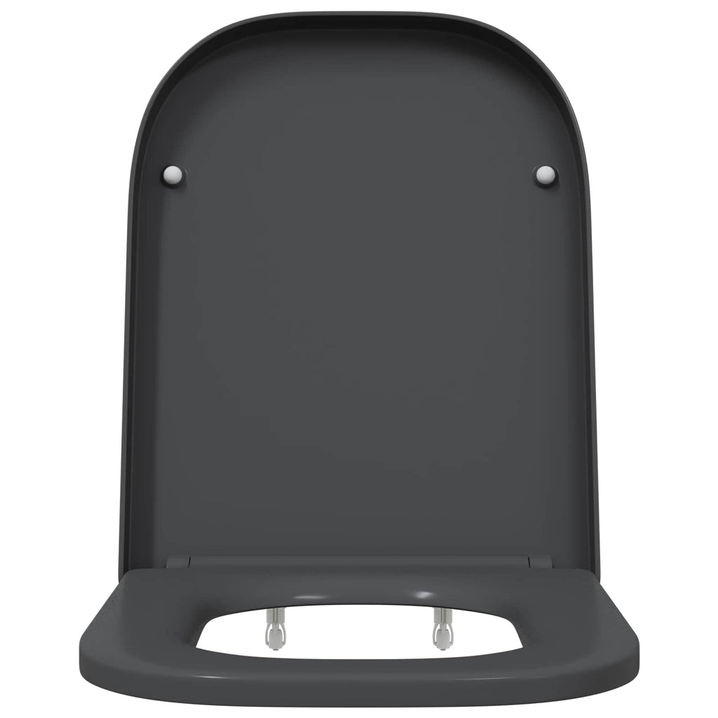 Toilettensitz Anthrazit 47,5 x 35 x 3,6 cm Duroplast