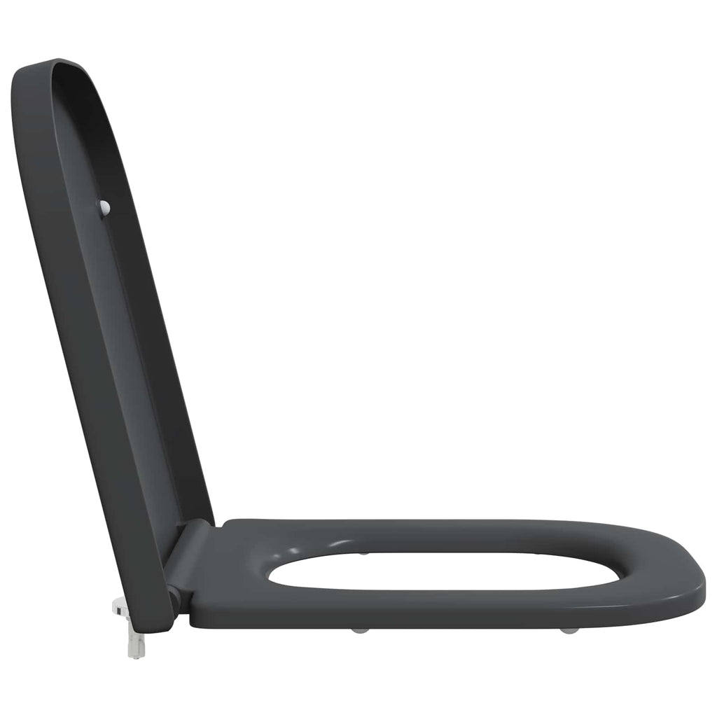 Toilettensitz Anthrazit 47,5 x 35 x 3,6 cm Duroplast