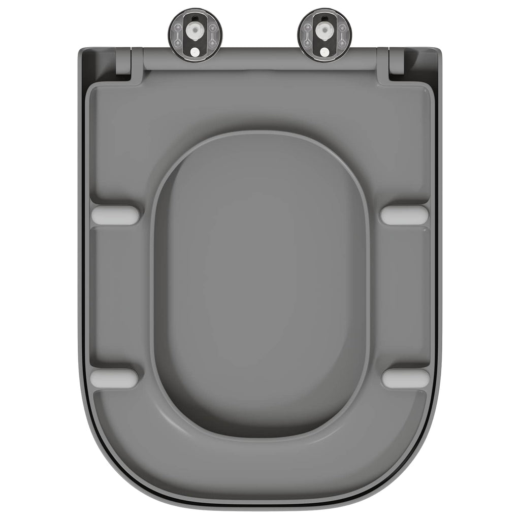 Toilettensitz Grau 47,5 x 35 x 3,6 cm Duroplast
