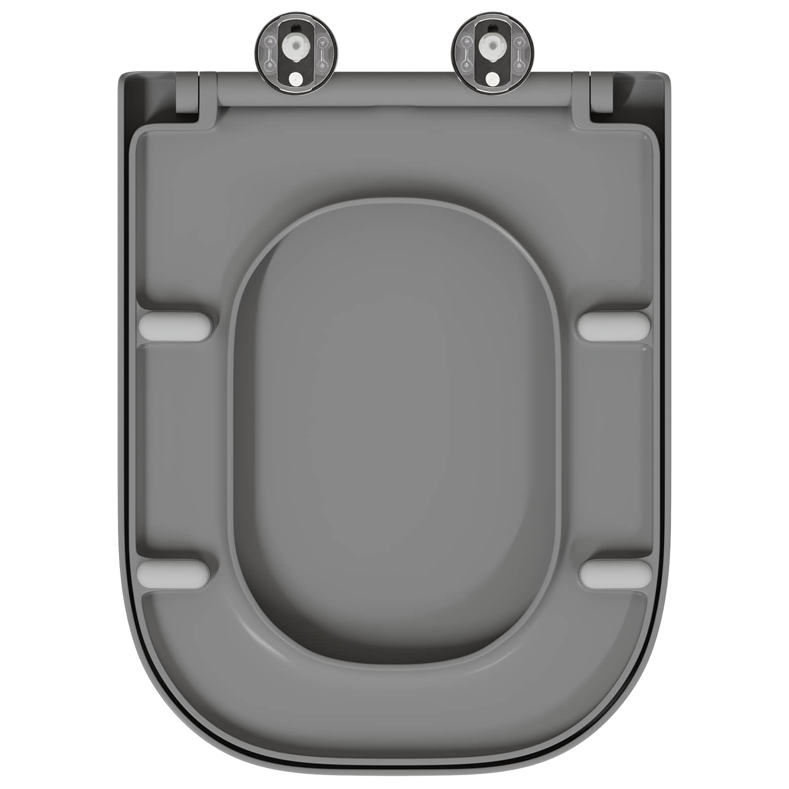 Toilettensitz Grau 47,5 x 35 x 3,6 cm Duroplast