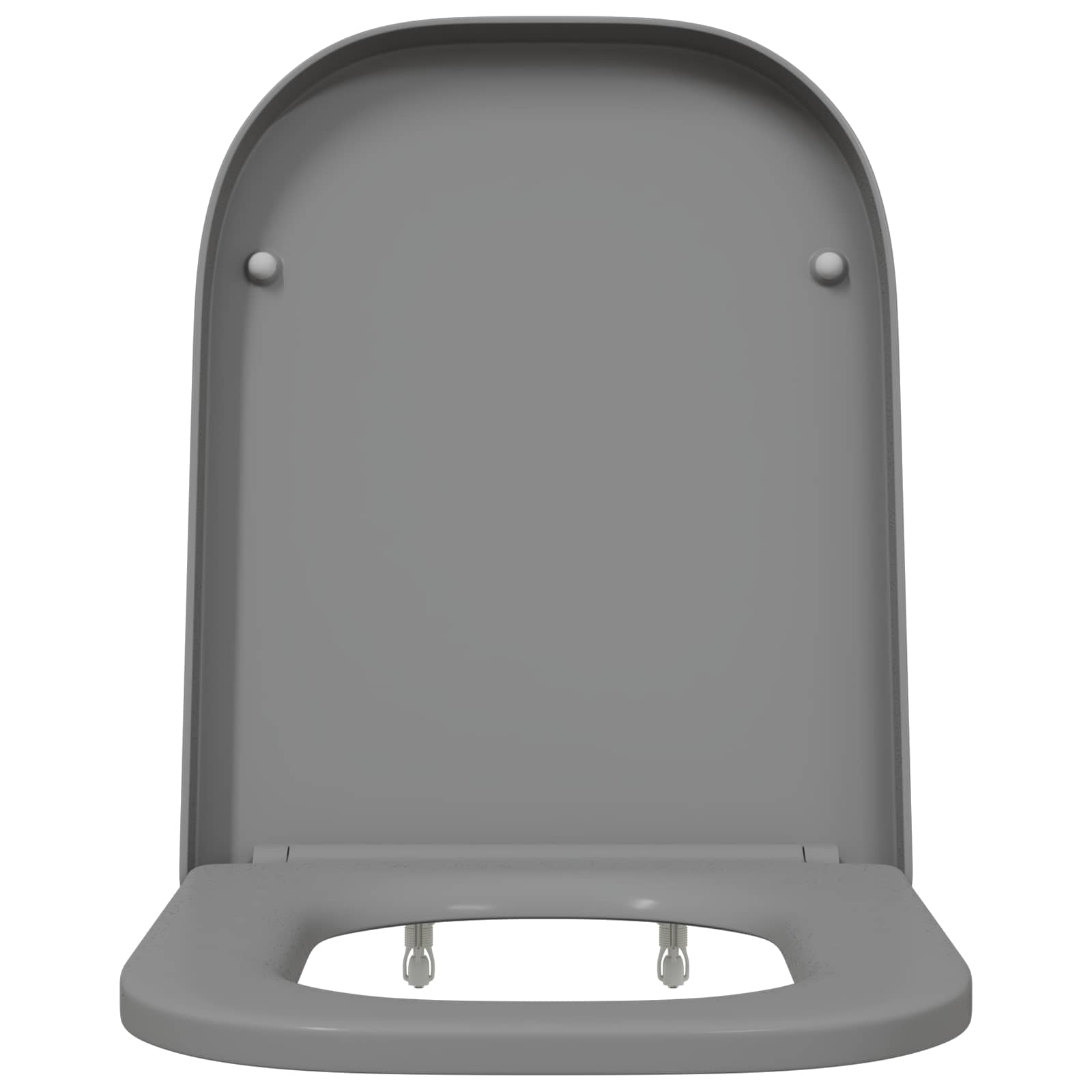 Toilettensitz Grau 47,5 x 35 x 3,6 cm Duroplast