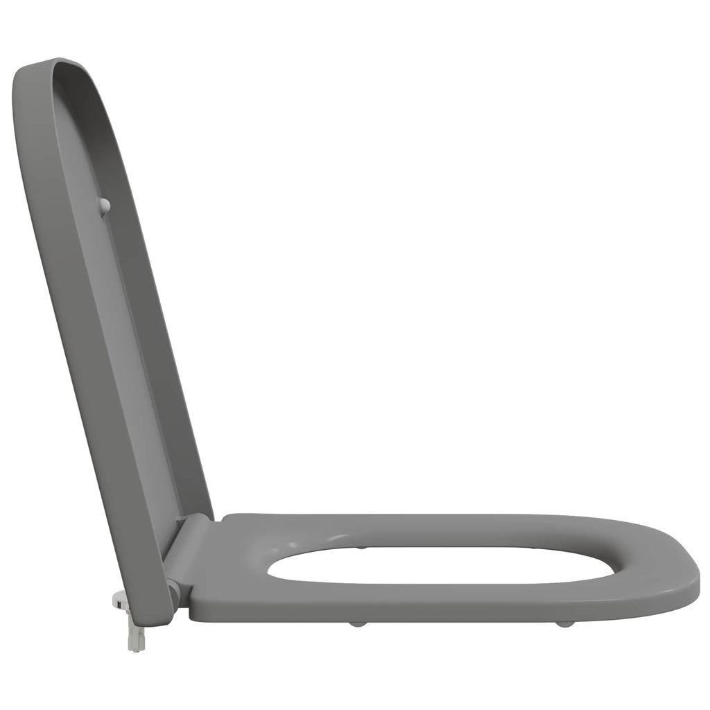 Toilettensitz Grau 47,5 x 35 x 3,6 cm Duroplast