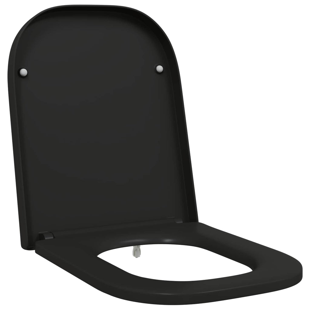 Toilettensitz Schwarz 47,5 x 35 x 3,6 cm Duroplast