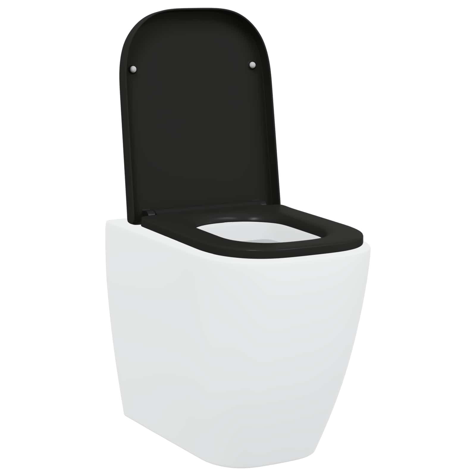 Toilettensitz Schwarz 47,5 x 35 x 3,6 cm Duroplast