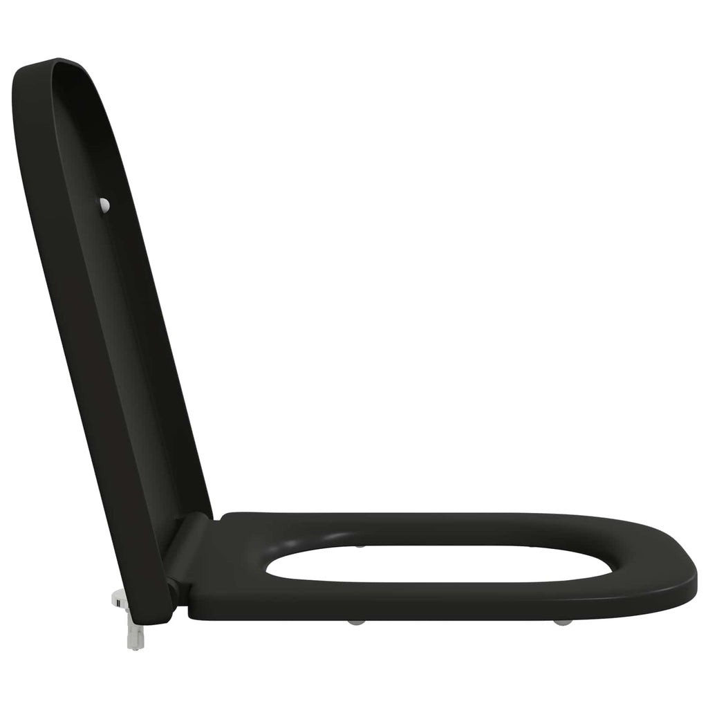 Toilettensitz Schwarz 47,5 x 35 x 3,6 cm Duroplast