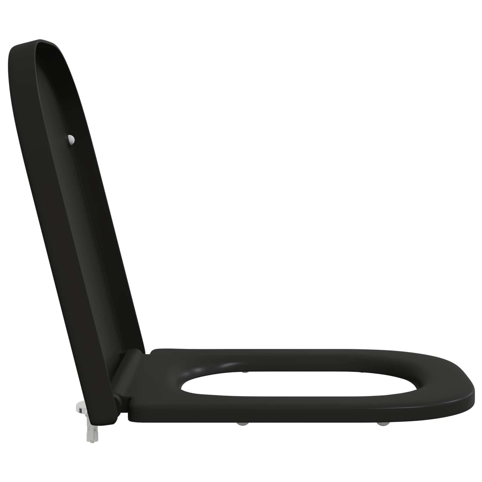 Toilettensitz Schwarz 47,5 x 35 x 3,6 cm Duroplast