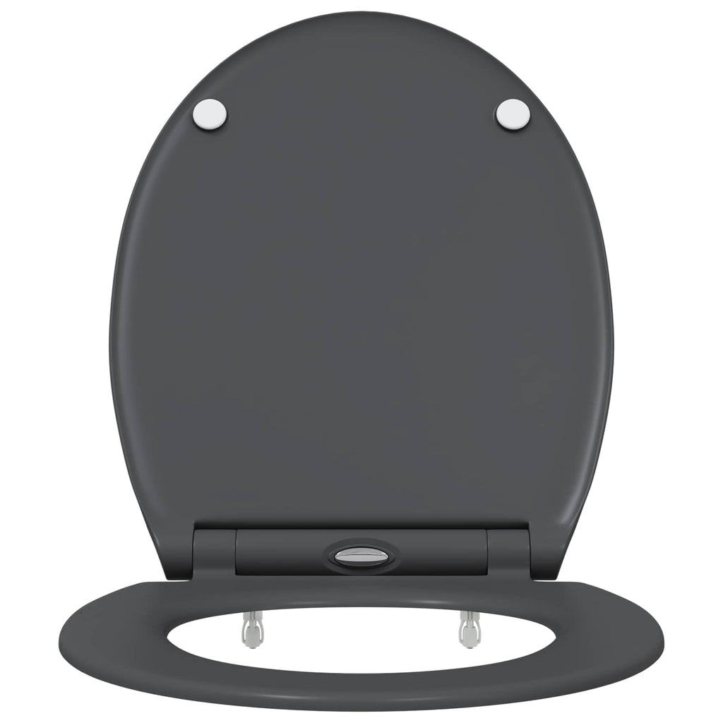 Toilettensitz Anthrazit 47 x 37,5 x 3,8 cm Duroplast