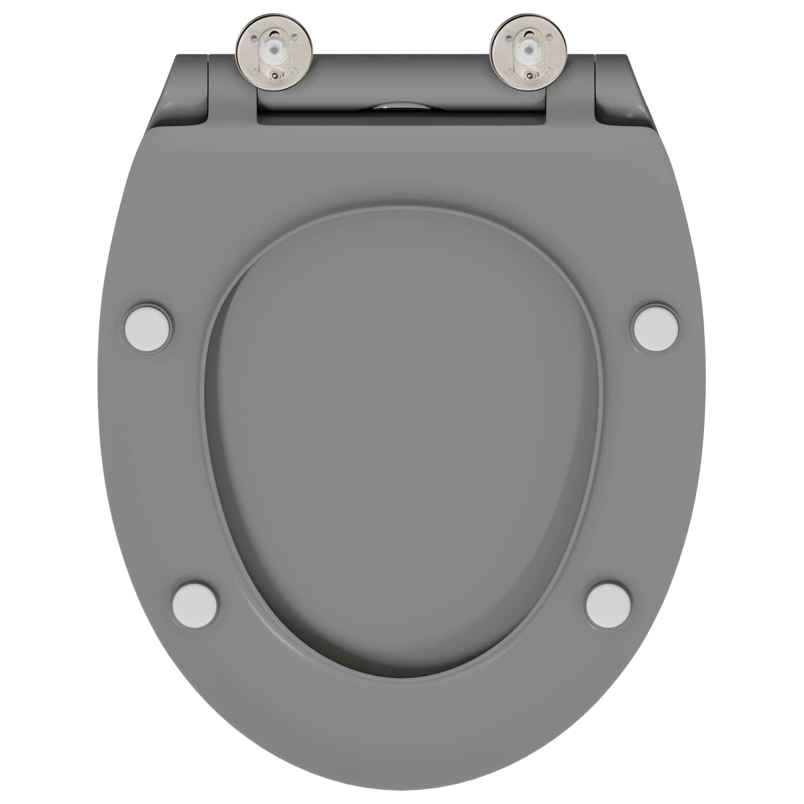Toilettensitz Grau 47 x 37,5 x 3,8 cm Duroplast
