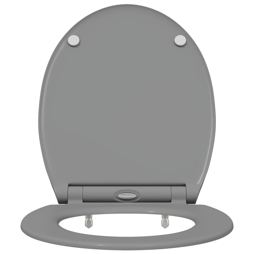 Toilettensitz Grau 47 x 37,5 x 3,8 cm Duroplast