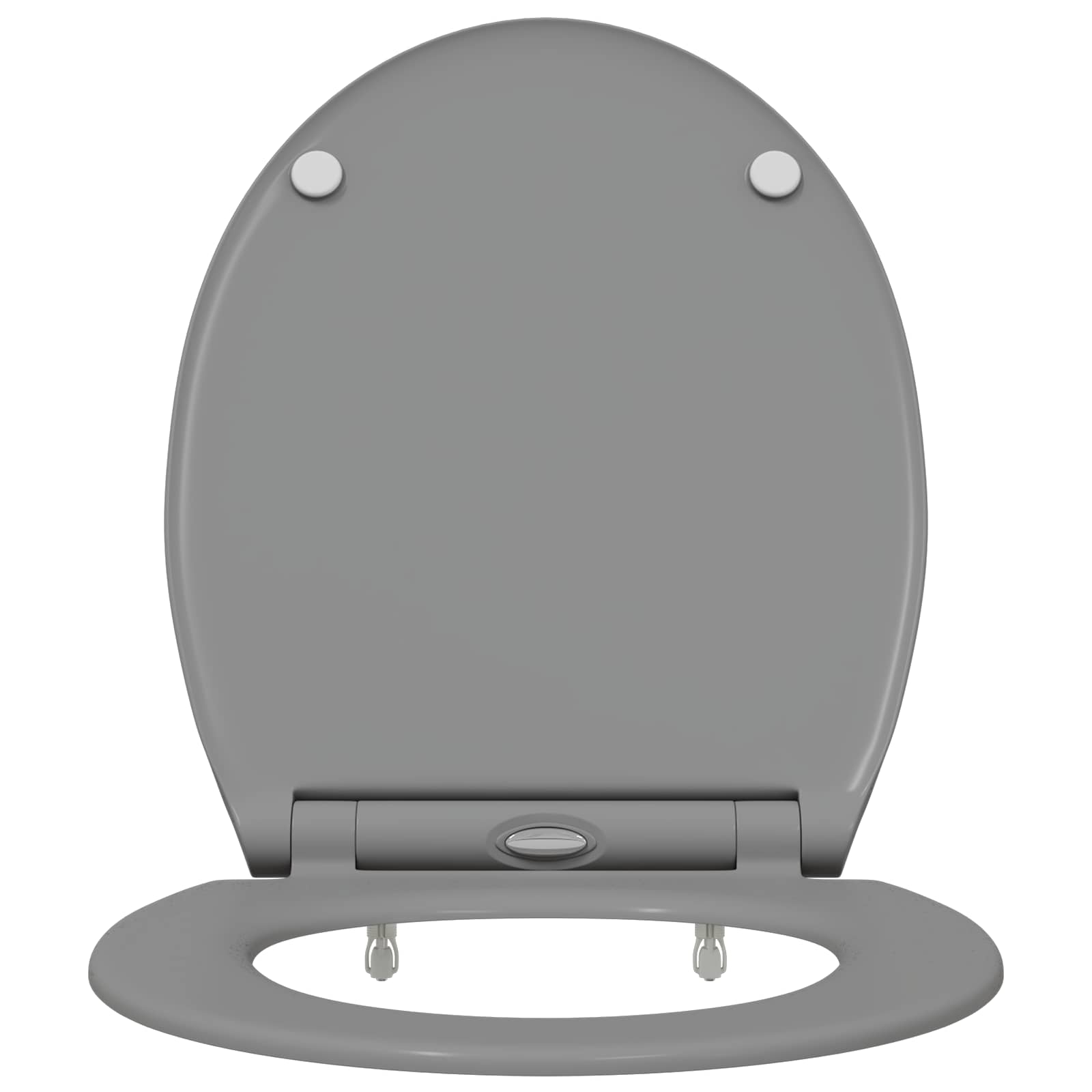 Toilettensitz Grau 47 x 37,5 x 3,8 cm Duroplast