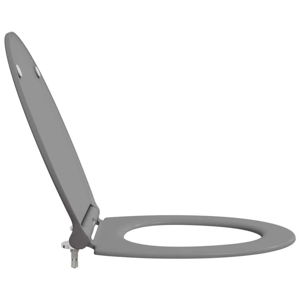 Toilettensitz Grau 47 x 37,5 x 3,8 cm Duroplast