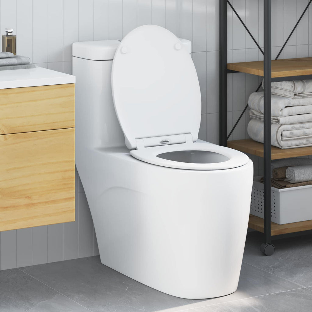 Toilettensitz Weiß 47 x 37,5 x 3,8 cm Duroplast