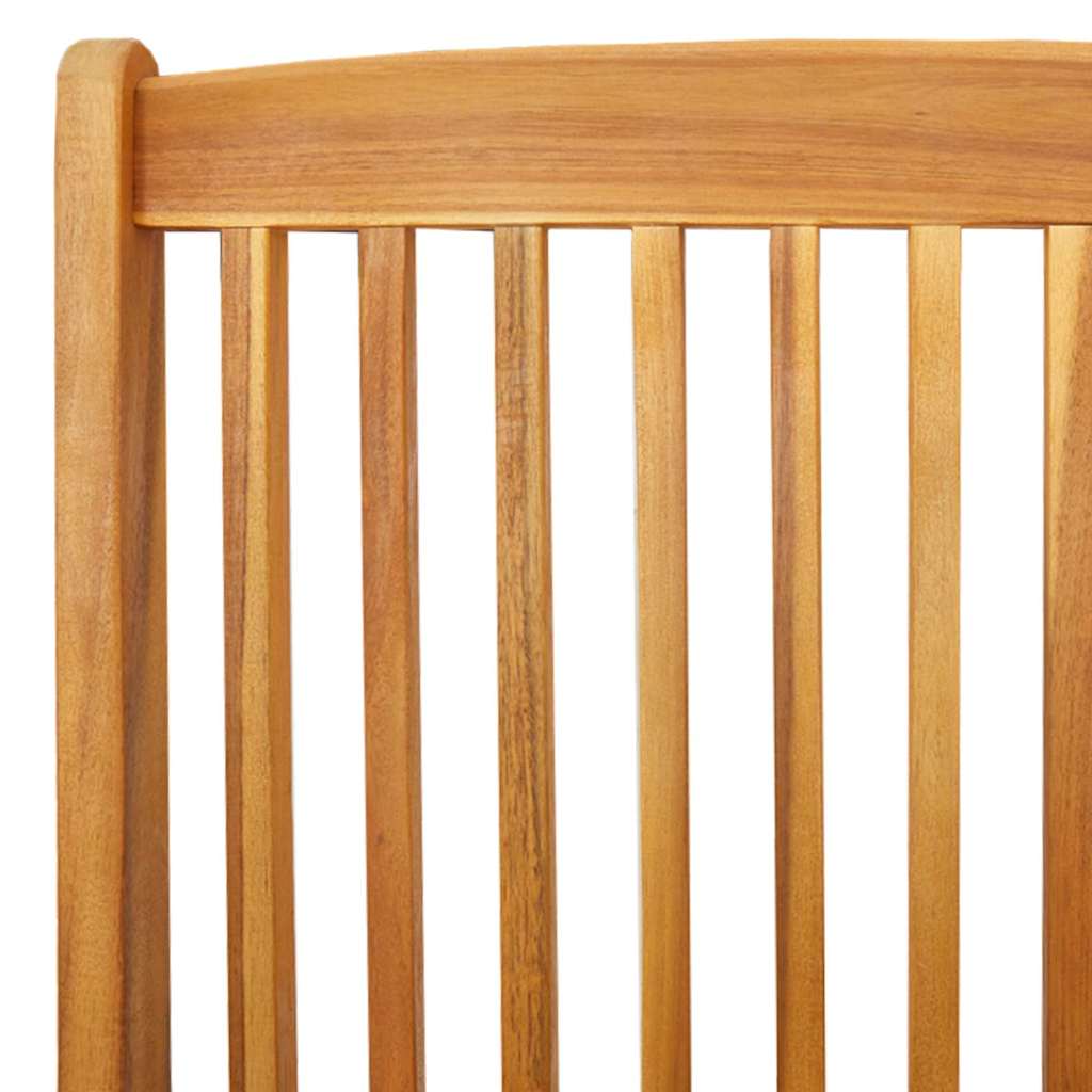 Klappstuhl 8 pcs Weiß 49 x 57,5 x 92 cm Massivholz Akazie