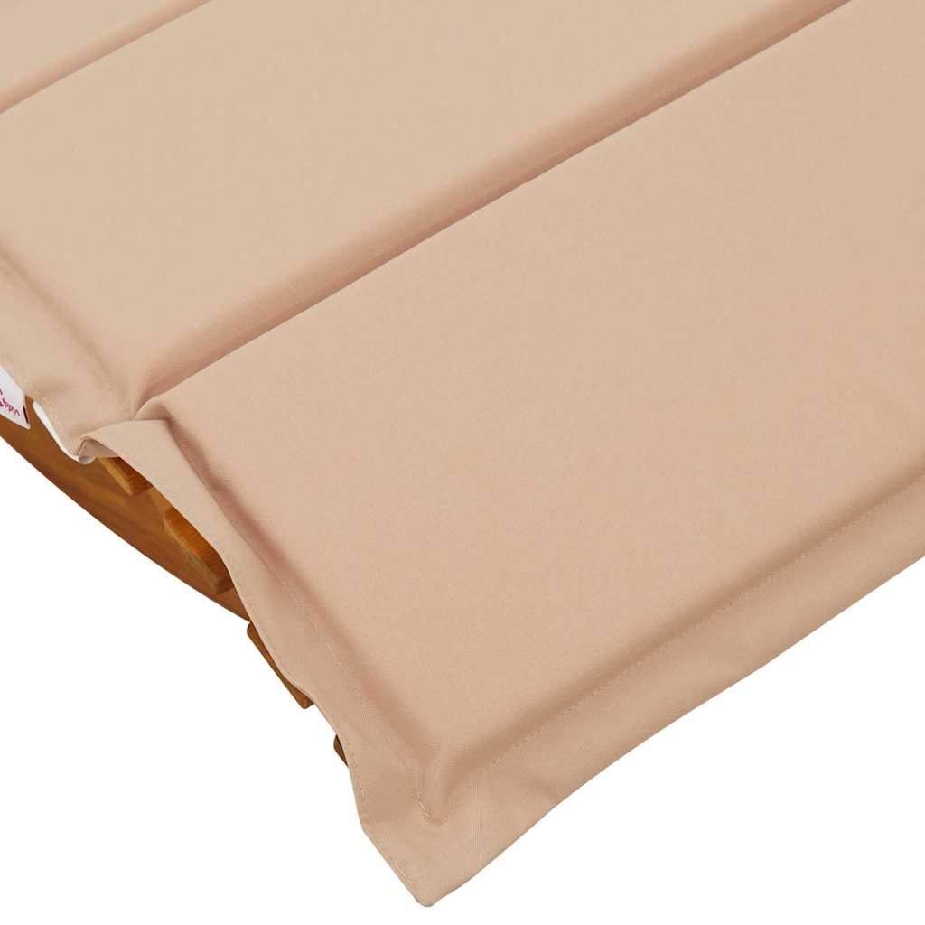 Sonnenliege mit Kissen 2-Person 2 pcs Braun Massivholz Akazie