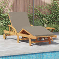 Sonnenliege 2 pcs Taupe 200 x 67 x 84 cm Massivholz Akazie