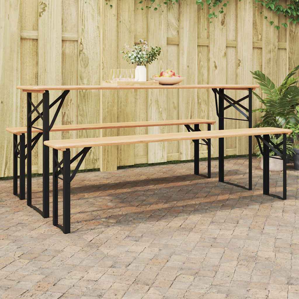Bier Tischbein 2 pcs Schwarz 39 x 3 x 75 cm