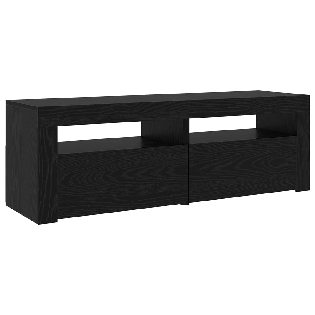 TV-Schränk 2 pcs Schwarz Eichen-Optik 240 x 35 x 40 cm