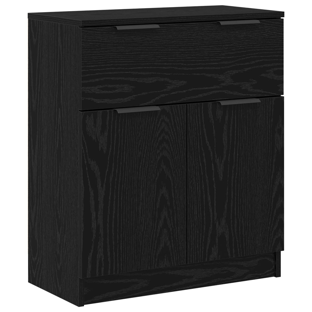 Sideboard 3 pcs Schwarz Eichen-Optik 181 x 30 x 70 cm