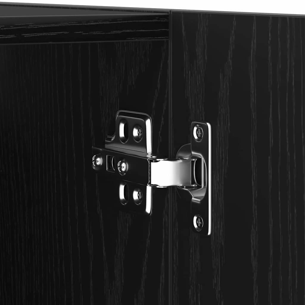 TV-Schrankset 8 pcs Schwarz Eichen-Optik 100 x 30 x 30 cm
