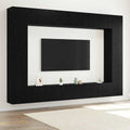 TV-Schrankset 8 pcs Schwarz Eichen-Optik 100 x 30 x 30 cm