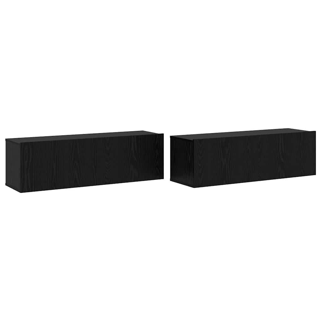 TV-Schrankset 5 pcs Schwarz Eichen-Optik Holzwerkstoff