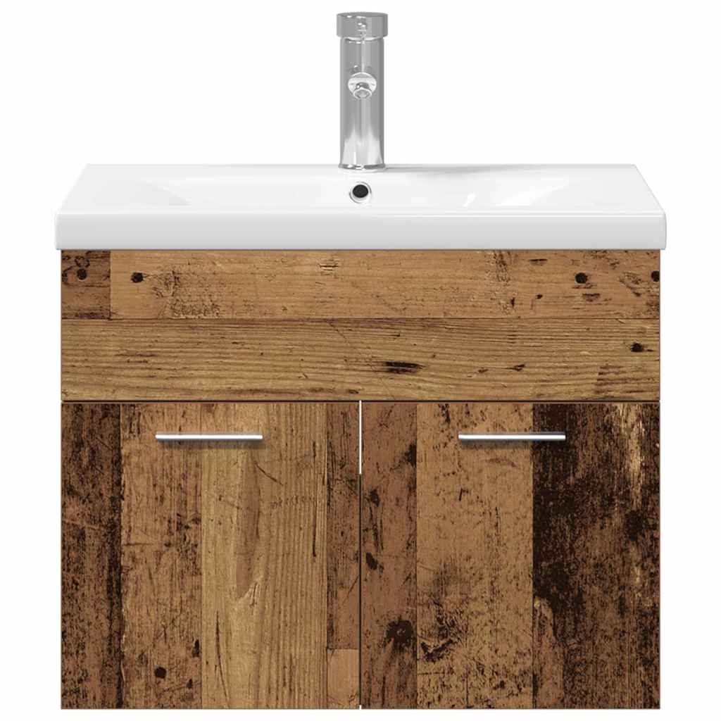 Badezimmermöbel-Set Wandmontiert mit Speicher Holzwerkstoff