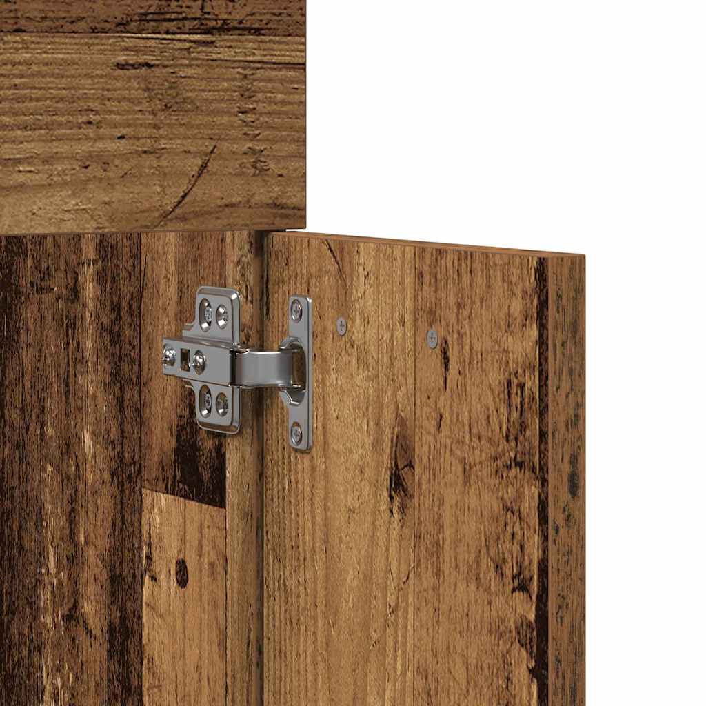 Badezimmermöbel-Set Wandmontiert 3 pcs Altholz Holzwerkstoff