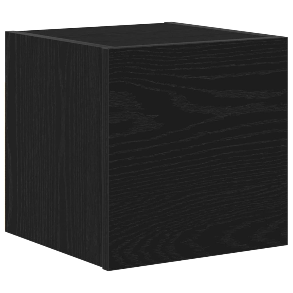 TV-Schrankset 7 pcs Schwarz Eichen-Optik 100 x 30 x 30 cm