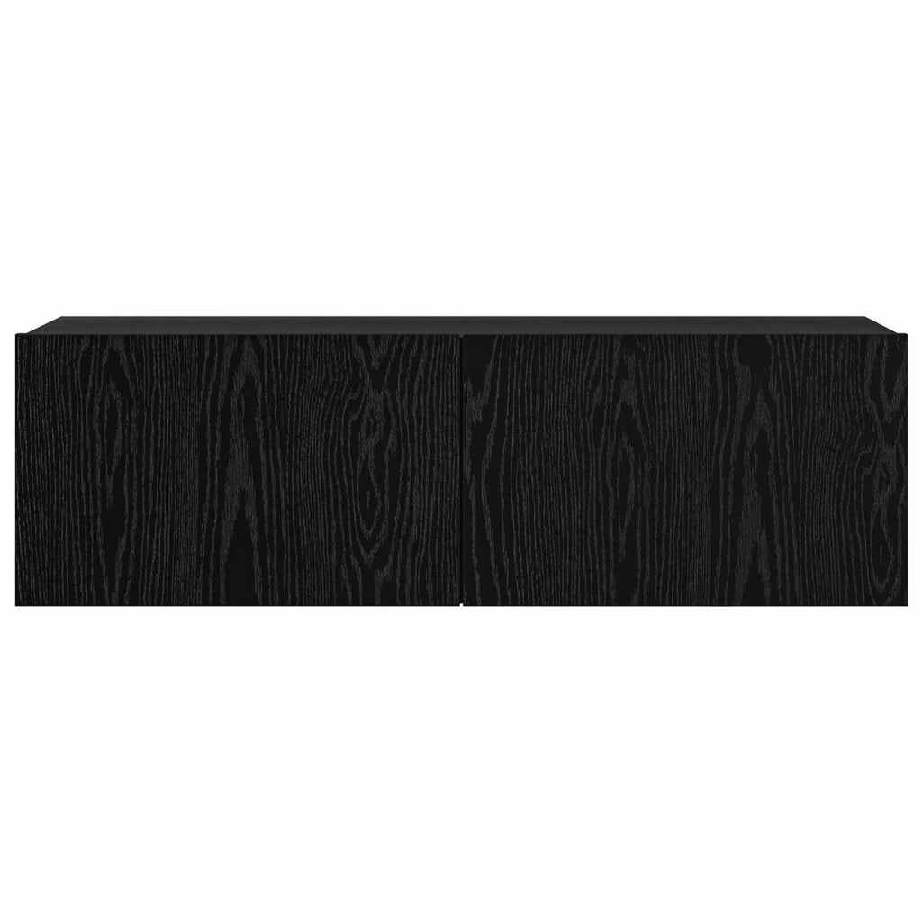 TV-Schrankset 6 pcs Schwarz Eichen-Optik 100 x 30 x 30 cm