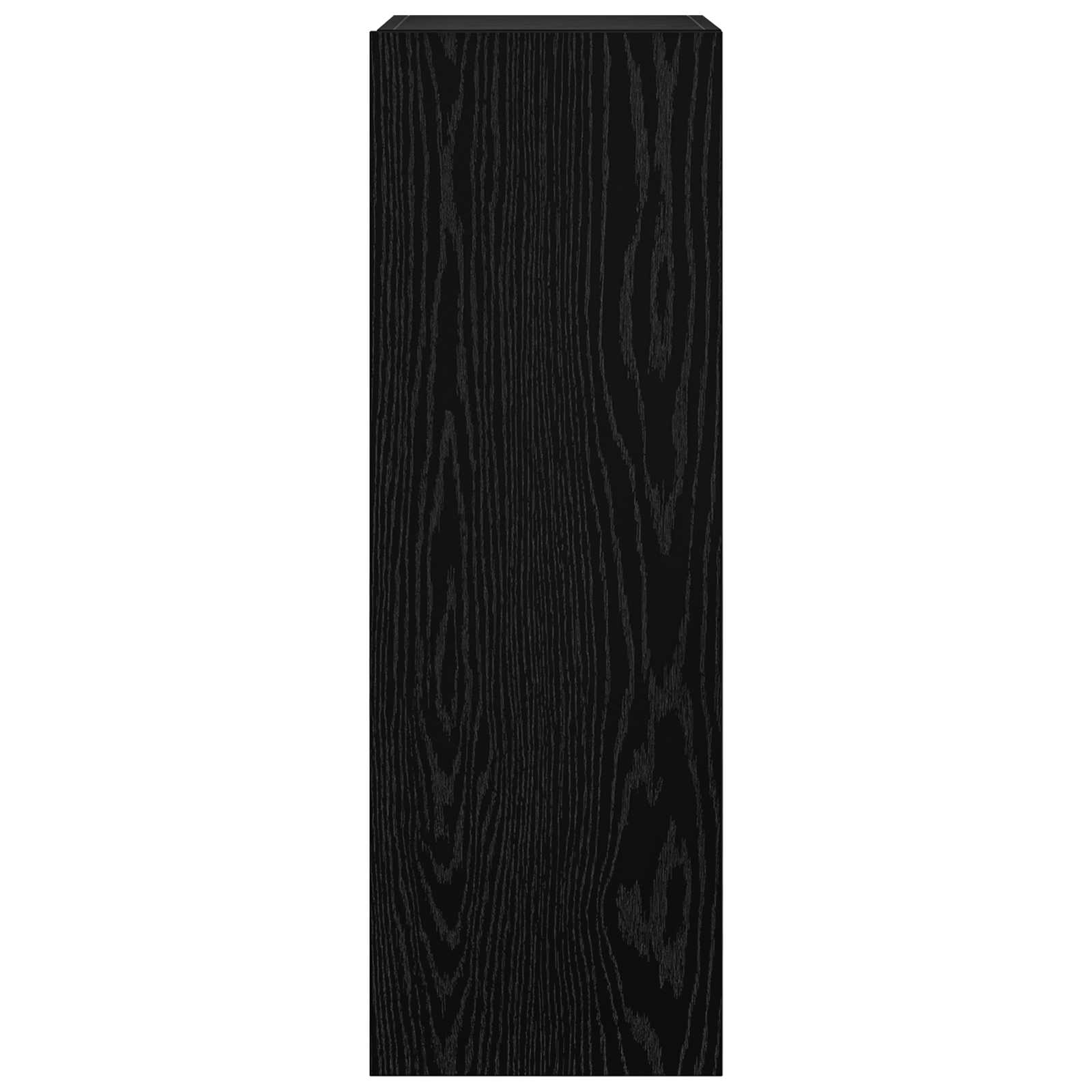 TV-Schrankset 6 pcs Schwarz Eichen-Optik 100 x 30 x 30 cm