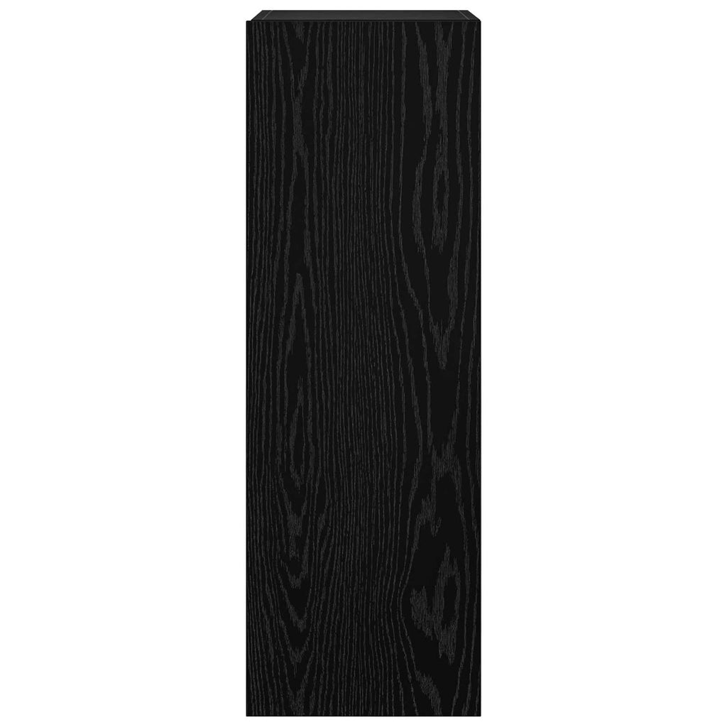 TV-Schrankset 8 pcs Schwarz Eichen-Optik Holzwerkstoff