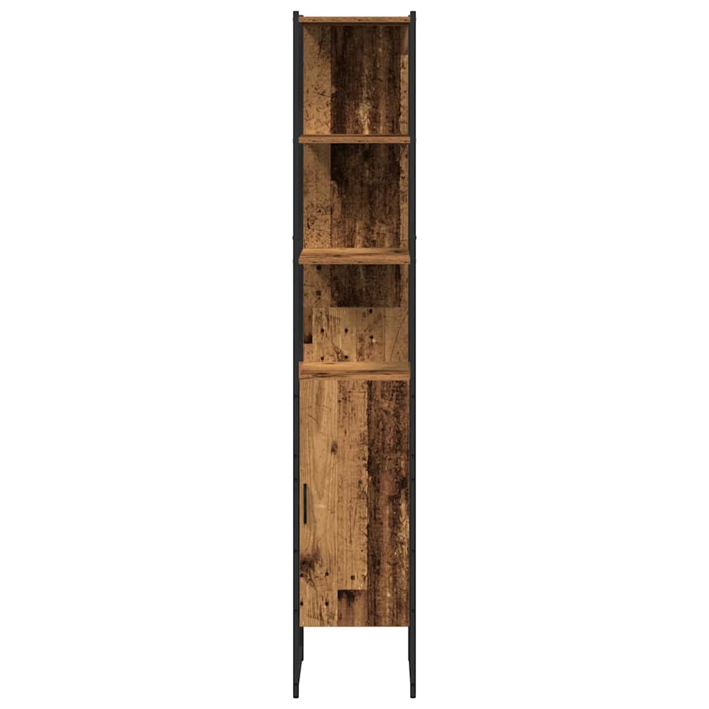 Badezimmermöbel Set mit Regal 4 pcs Braun 33 x 33 x 185.5 cm
