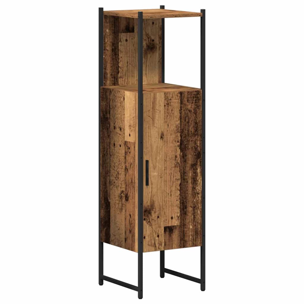 Badezimmermöbel-Set mit Regal 4 pcs Altholz Holzwerkstoff