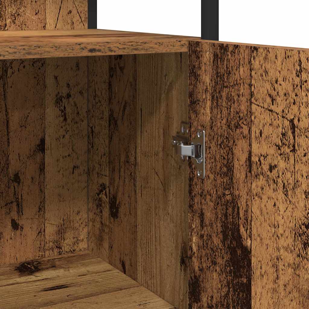Badezimmermöbel Set mit Regal 4 pcs Altholz Holzwerkstoff