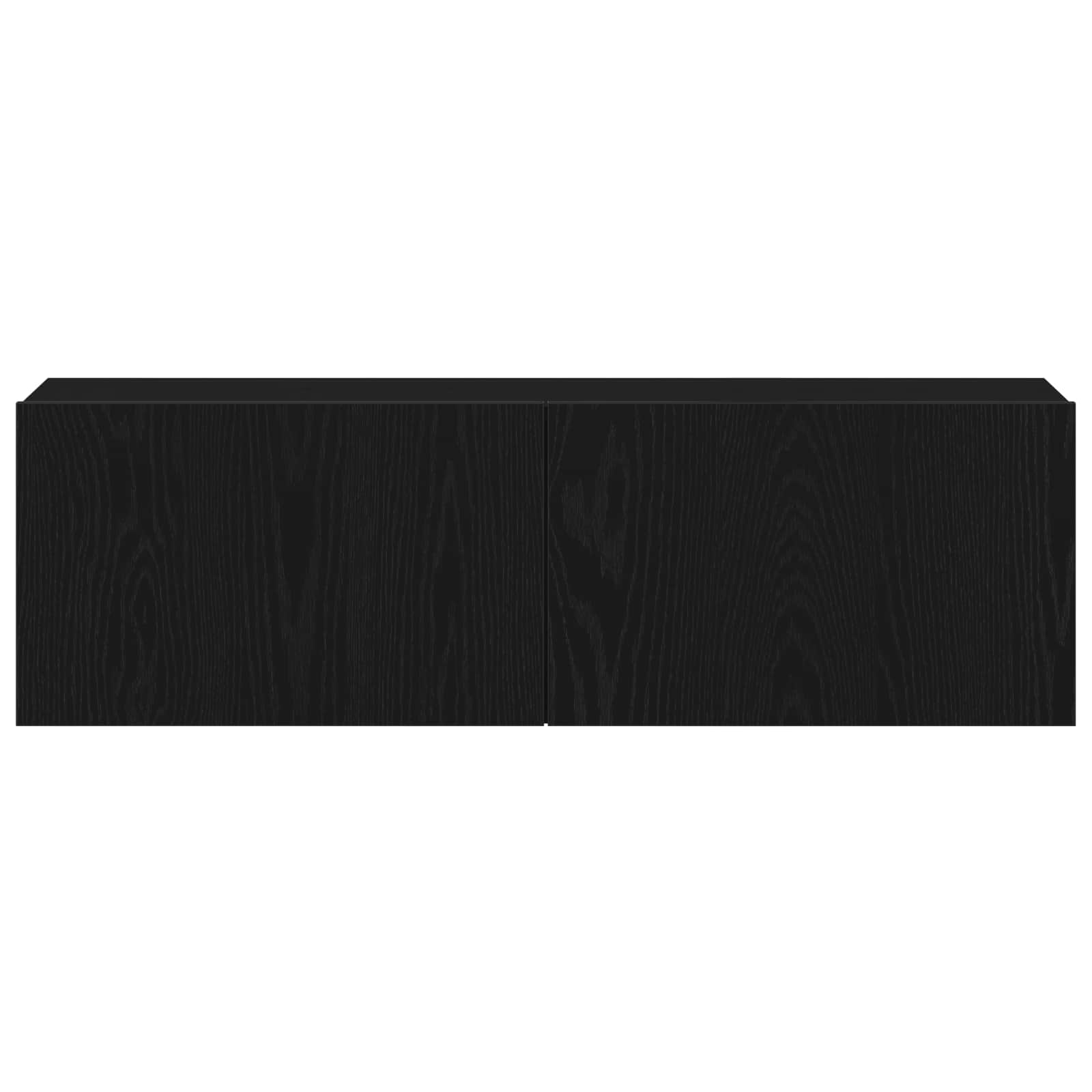 TV-Schrankset 4 pcs Schwarz Eichen-Optik 130,5 x 30 x 140 cm