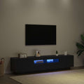TV-Schrankset 2 pcs Schwarz 180 x 35 x 40 cm Holzwerkstoff