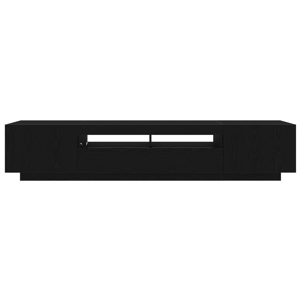 TV-Schrankset 2 pcs Schwarz 200 x 35 x 40 cm Holzwerkstoff