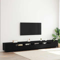 TV-Schrankset 3 pcs Schwarz 300 x 35 x 40 cm Holzwerkstoff