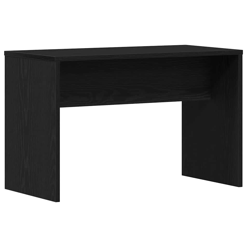 Schminktischset mit LED mit Regal 4 pcs Schwarz Eichen-Optik