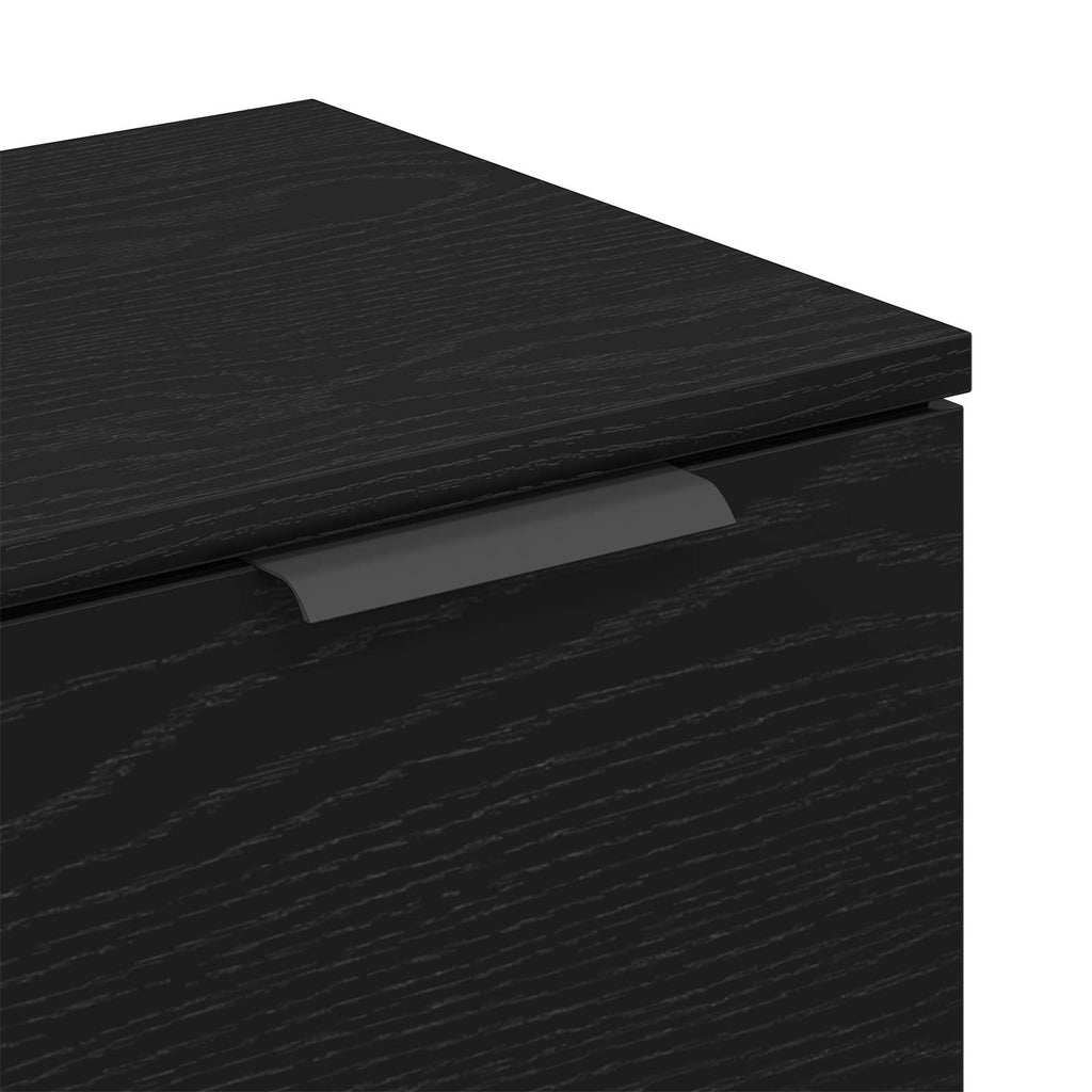 Sideboard 2 pcs Schwarz Eichen-Optik 60 x 30 x 70 cm