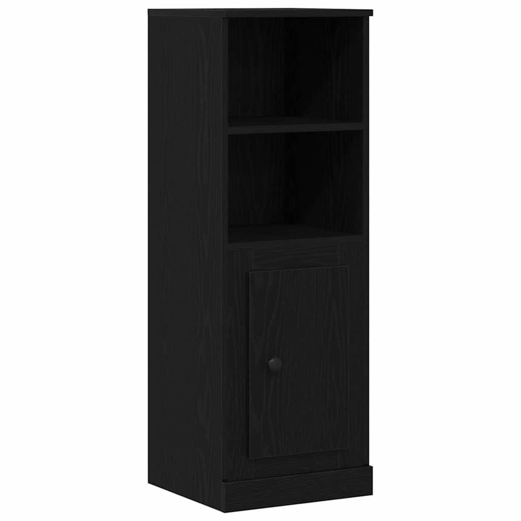 Highboard Schwarz Eichen-Optik 132 x 35,5 x 103,5 cm