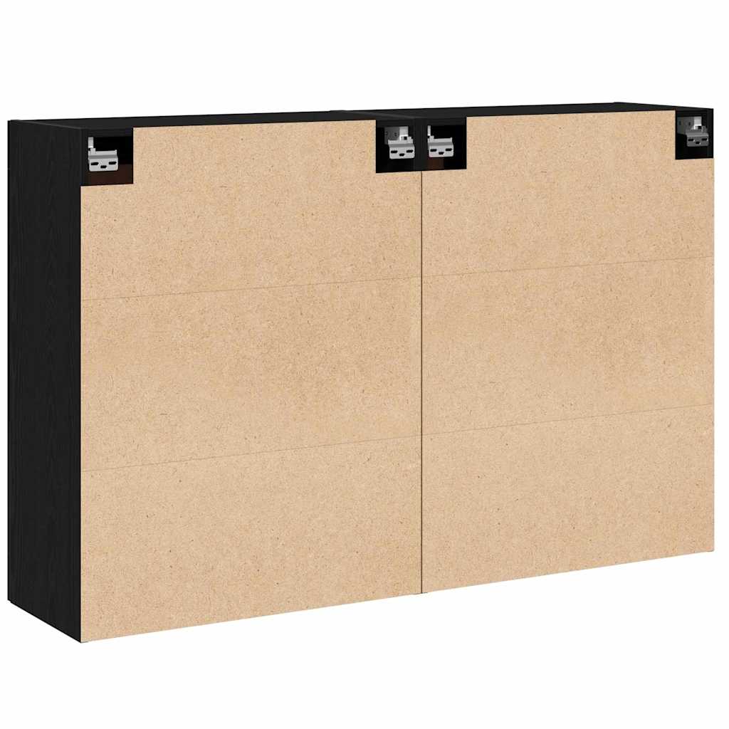 Wandmontierter Schrank 2 pcs Artisan-Eiche 69,5 x 34 x 90 cm