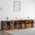 LED-Sideboard Altholz 283 x 37 x 67 cm Holzwerkstoff