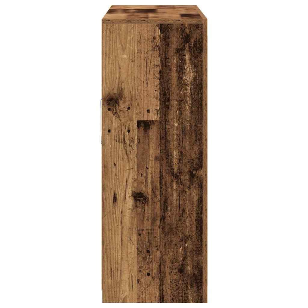 LED-Sideboard Altholz 123 x 37 x 100 cm Holzwerkstoff