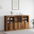 LED-Sideboard Altholz 181,5 x 37 x 100 cm Holzwerkstoff
