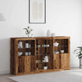 LED-Sideboard Altholz 181,5 x 37 x 100 cm Holzwerkstoff