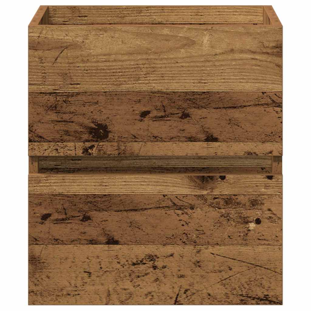 Waschbeckenschrank Schwarz Eichen-Optik 41 x 39 x 62 cm