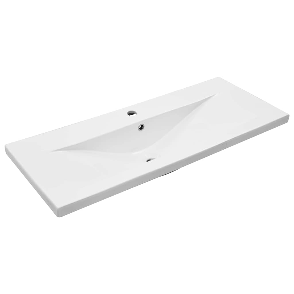Waschbeckenschrank Schwarz Eichen-Optik 100 x 39 x 62 cm