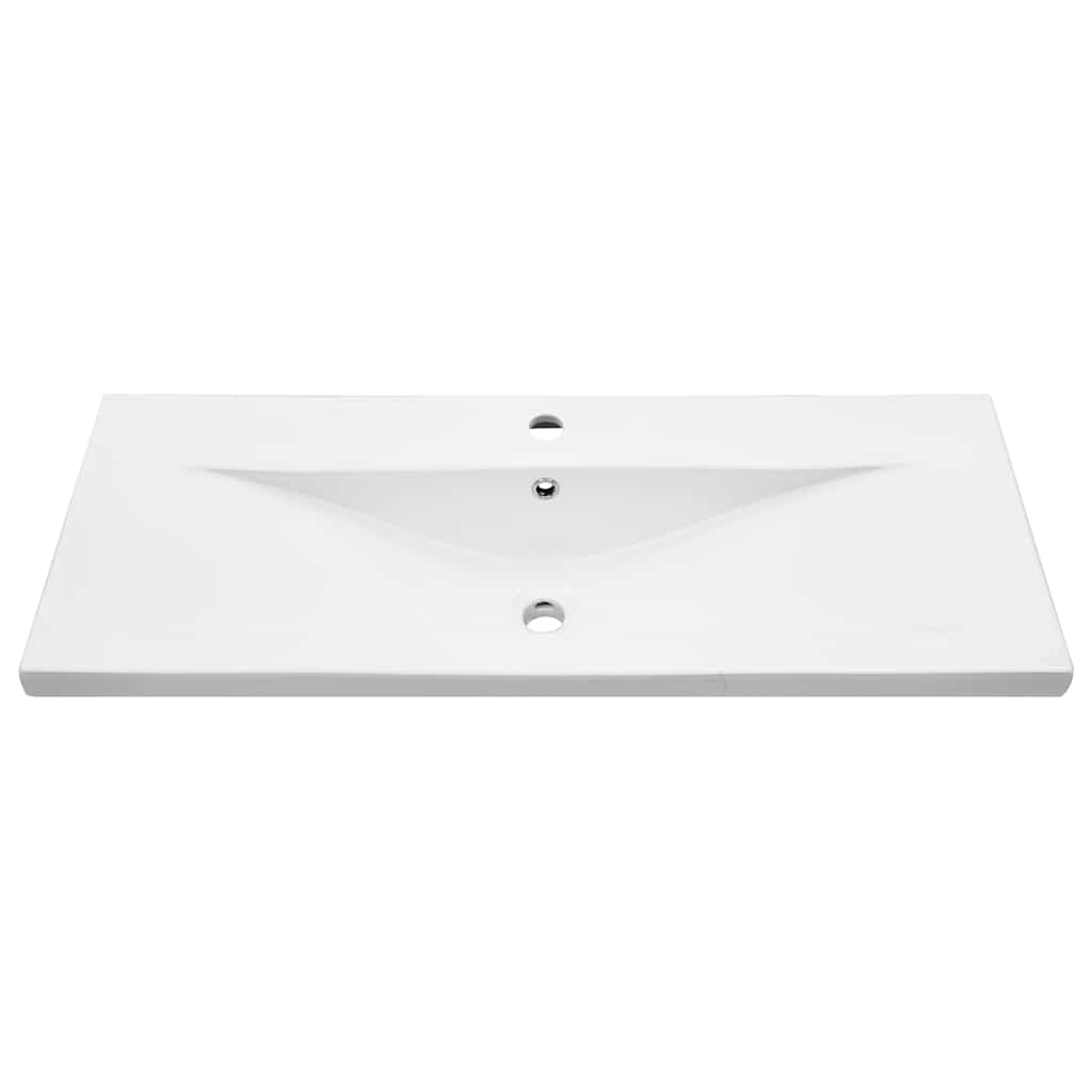 Waschbeckenschrank Schwarz Eichen-Optik 100 x 39 x 62 cm
