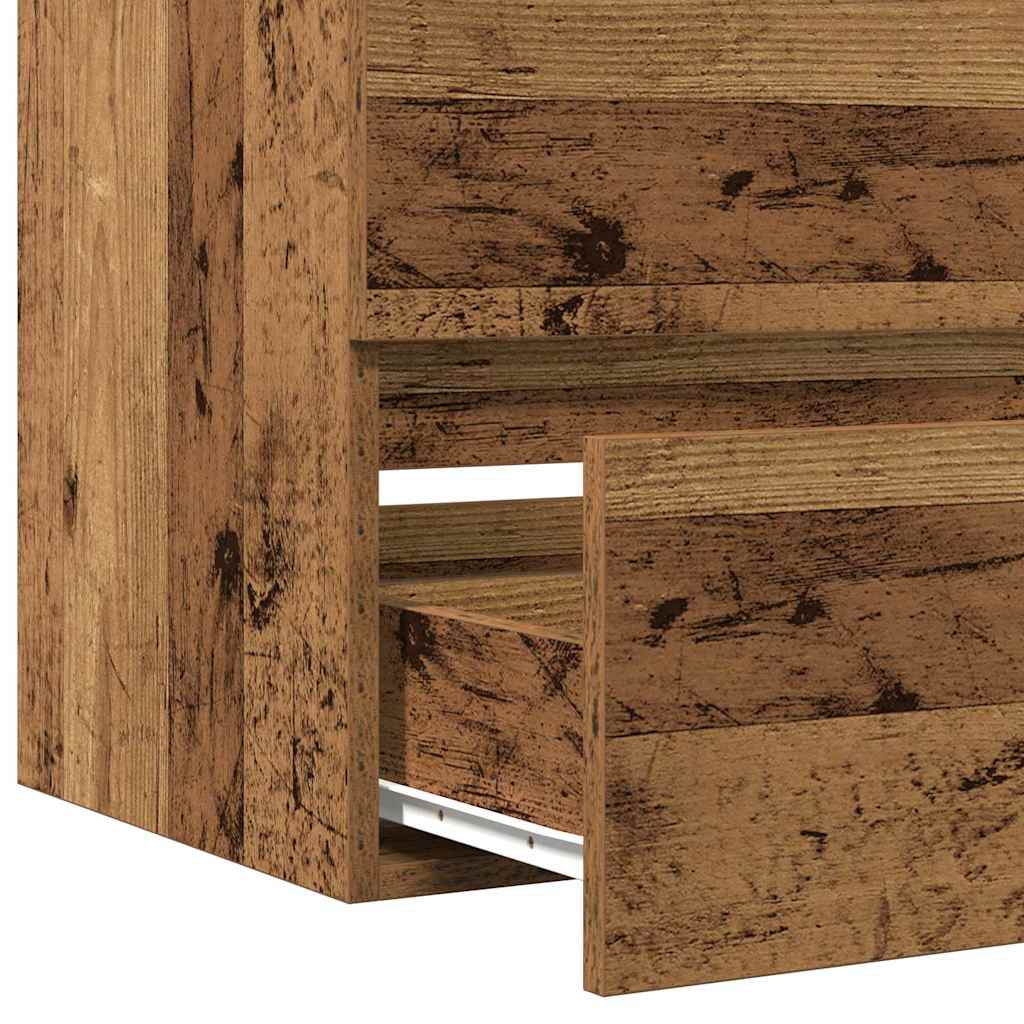 Waschbeckenschrank mit Tür Schwarz Eichen-Optik 80 x 39 x 62 cm